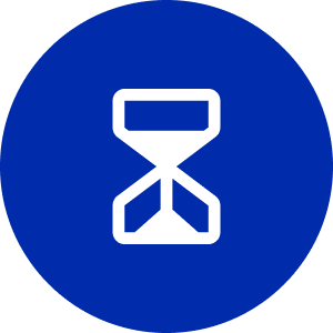 Phase 1-ICON-blue-how-long Phase 1 Blue icon, hourglass