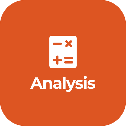 stage-icons-colour-stage9 CD4A Stage Icon in orange colour for Phase 3 Stage 9 - Analysis